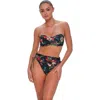 Sunsets Loretta Bandeau Bikini Swimsuit Top In Black