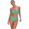 Sunsets Loretta Bandeau Bikini Swimsuit Top In Green