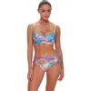 Sunsets Loretta Bandeau Bikini Swimsuit Top In Multi