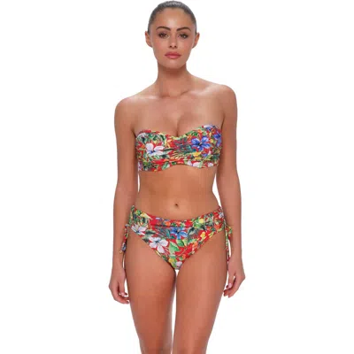 Sunsets Loretta Bandeau Bikini Swimsuit Top In Multi