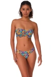 Sunsets Loretta Bandeau Bikini Swimsuit Top In Multi