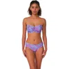 Sunsets Loretta Bandeau Bikini Swimsuit Top In Purple
