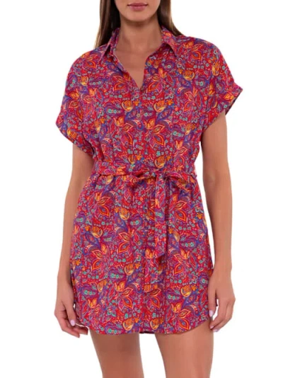 Sunsets Lucia Cover-up Dress In Rue Paisley