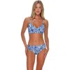 Sunsets Lyla Bralette Bikini Swimsuit Top In Blue