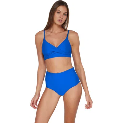 Sunsets Lyla Bralette Bikini Swimsuit Top In Electric Blue