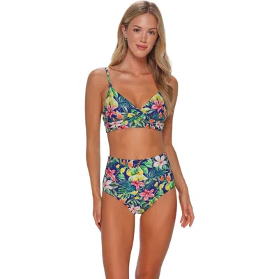 Sunsets Lyla Bralette Bikini Swimsuit Top In Green