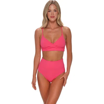 Sunsets Lyla Bralette Bikini Swimsuit Top In Pink