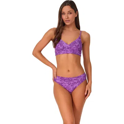Sunsets Lyla Bralette Bikini Swimsuit Top In Purple