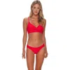 Sunsets Lyla Bralette Bikini Swimsuit Top In Red