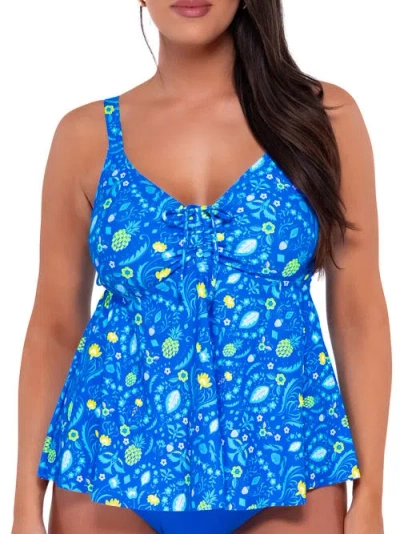 Sunsets Marin Underwire Tankini Top In Pineapple Grove