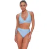 Sunsets Muse Halter Bikini Swimsuit Top In Blue