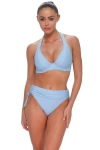 Sunsets Muse Halter Bikini Swimsuit Top In Blue