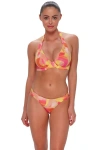 Sunsets Muse Halter Bikini Swimsuit Top In Multi