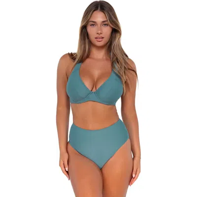 SUNSETS SUNSETS MUSE HALTER BIKINI SWIMSUIT TOP
