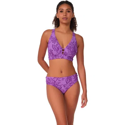 Sunsets Natalie Bikini Swimsuit Top In Purple