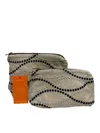 Sunsets Of Naples Make Up Bags Set In Embroidery Dots In Multi