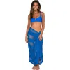 Sunsets Paradise Pareo In Electric Blue