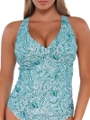 Sunsets Printed Elsie Underwire Wrap Tankini Top In By The Sea