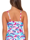 Sunsets Printed Forever Underwire Tankini Top In Blue