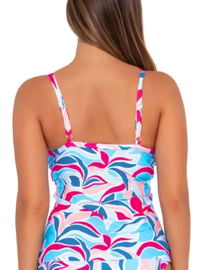 Sunsets Printed Forever Underwire Tankini Top In Making Waves
