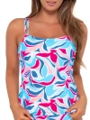Sunsets Printed Taylor Underwire Tankini Top In Making Waves