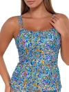 Sunsets Printed Taylor Underwire Tankini Top In Pansy Fields
