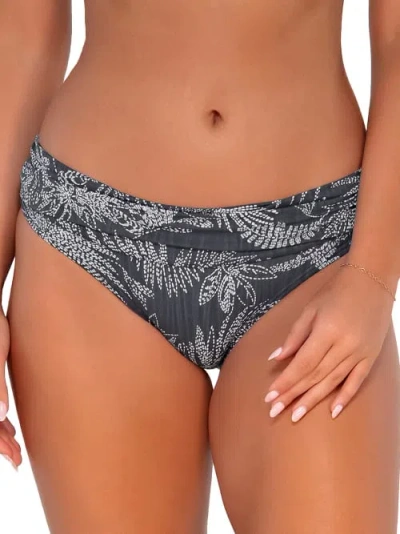 Sunsets Printed Unforgettable Bikini Bottom In Fanfare Seagrass