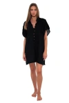 Sunsets Shore Thing Tunic In Black