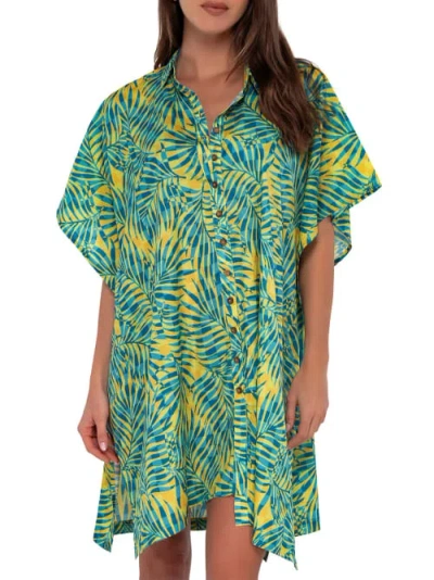 Sunsets Shore Thing Tunic Cover-up In Cabana