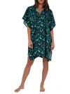 Sunsets Shore Thing Tunic Cover-up In Cascade Seagrass