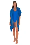 Sunsets Shore Thing Tunic In Electric Blue