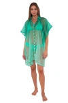 Sunsets Shore Thing Tunic In Mint