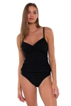 Sunsets Simone Tankini-dd-cup In Black
