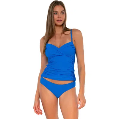 Sunsets Simone Tankini In Electric Blue