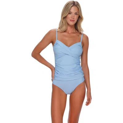 Sunsets Simone Tankini Swimsuit Top In Blue