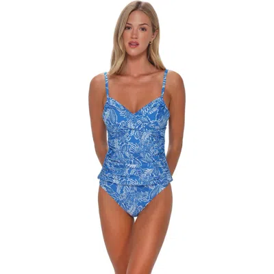 Sunsets Simone Tankini Swimsuit Top In Blue