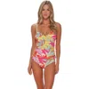 Sunsets Simone Tankini Swimsuit Top In Multi
