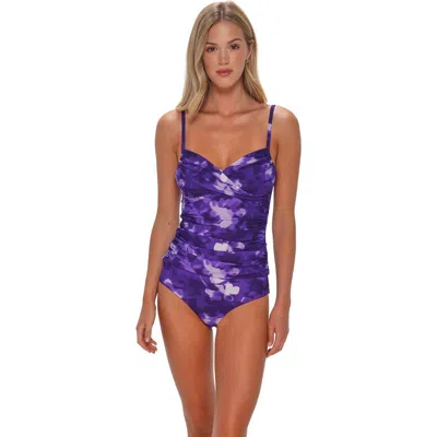 Sunsets Simone Tankini Swimsuit Top In Purple