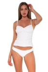 Sunsets Simone Tankini In White Lily