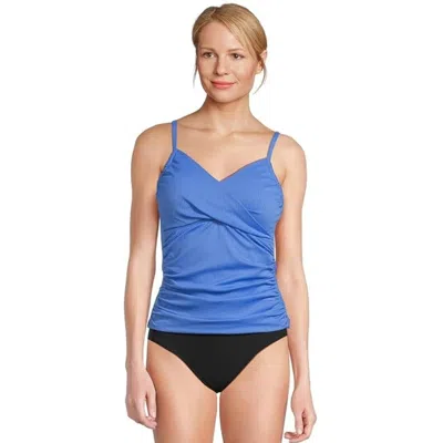 Sunsets Simone Tankini Womens Harbor Blue Crossback Stretch Swimwear Gbo2372