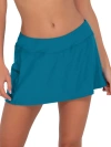 Sunsets Sporty Skirted Bikini Bottom In Avalon Teal