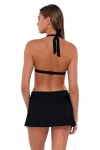 Sunsets Sporty Swim Skirt In Black