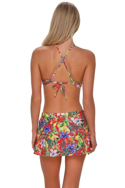 Sunsets Sporty Swim Skirt Bottoms In Multi