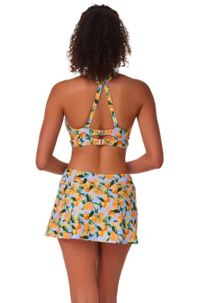 Sunsets Sporty Swim Skirt Bottoms In Orange