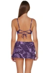 Sunsets Sporty Swim Skirt In Mystic Palms