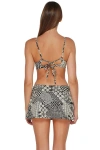 Sunsets Sporty Swim Skirt In Venice Seagrass Texture
