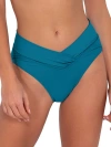 Sunsets Summer Lovin' V-front Bikini Bottom In Avalon Teal