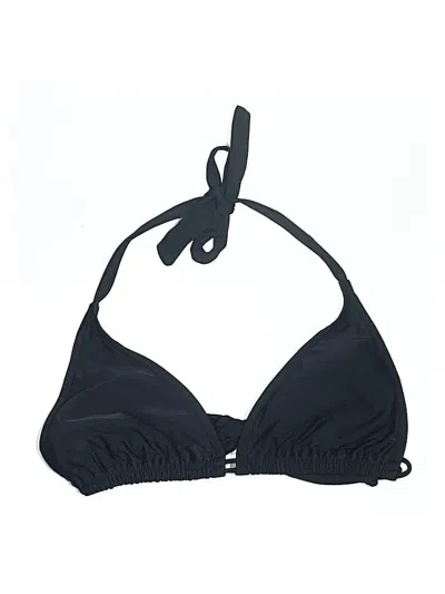 Pre-owned Sunsets Swimsuit Top Black Solid Pattern Swimwear
