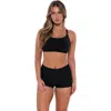 Sunsets Taylor Bralette Top In Black