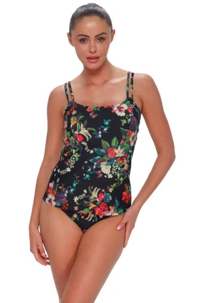Sunsets Taylor Tankini Swimsuit Top In Black